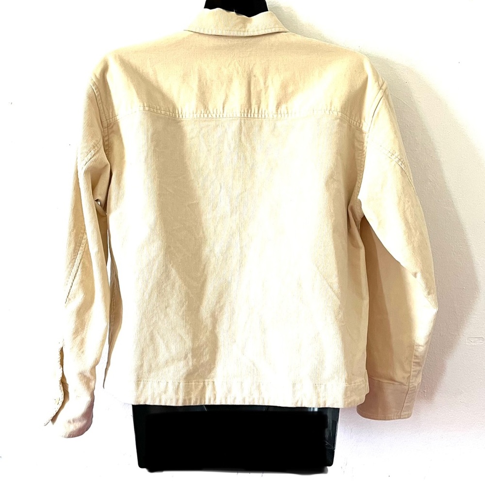 Uniqlo Cream Boxy/Oversized Button Down Corduroy … - image 4